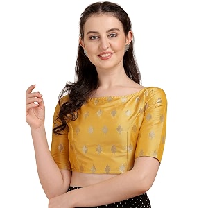 oomph women 100 art silk half sleeve blouse