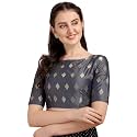 OOMPH! Women 100% Art Silk Half Sleeve Blouse