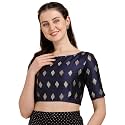 OOMPH! Women 100% Art Silk Half Sleeve Blouse