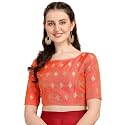 OOMPH! Women 100% Art Silk Half Sleeve Blouse