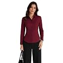 OOMPH Womens Cotton Solid Formal Shirt 