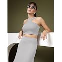 OOMPH Women Stretchable Relaxed Fit Crop Top