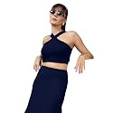 OOMPH Women Stretchable Relaxed Fit Crop Top