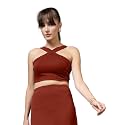 OOMPH Women Stretchable Relaxed Fit Crop Top