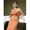 OOMPH Women Stretchable Relaxed Fit Crop Top