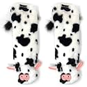 ooohyeah Womens Non Slip Fuzzy 3D Animal Slipper Socks, Funny Warm Cozy Fluffy Cute Indoor Slippers with Grippers