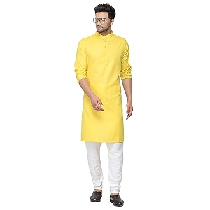 OORA Mens Cotton Kurta Pajama Set