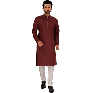 OORA Mens Cotton Kurta Pajama Set