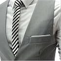 OORA Men's Viscose V-Shape Tuxedo Style Waist Coat Slim Fit Latest V Neck Half Slim Jacket Formal Casual Stylish Coat for Wedding Party Office Wear