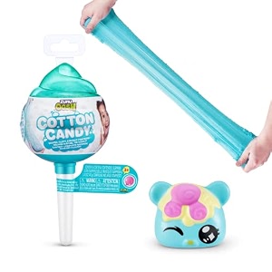 oosh slime oosh cotton candy cuties scented squishy stretchy slime with collectible cutie slow rise toy green by zuru