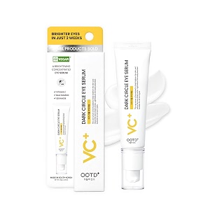 ootd eye serum with vitamin c niacinamide ceramide  30 g  korean dark circle under eye treatment for men and women sensitive kbeauty face and skin care by oxygen of the day