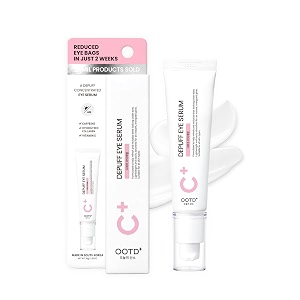 ootd vegan facial eye serum with caffeine collagen vitamin e 30 g restorative undereye depuff and dark circle treatment for men amp women healthy kbeauty eve vegan certified face  skin care