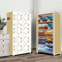 Opal 5 Layer Dogi print PP Collapsible Wardrobe (Finish Color - Dogi Modern Print, DIY(Do-It-Yourself))