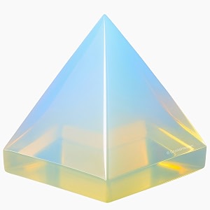 opalite pyramid - 1534 inch crystal pyramid for positive energy vastu reiki feng shui and chakra healing energy balancing