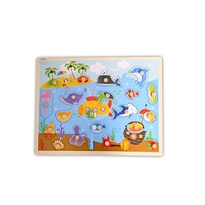 open ended giant peg puzzle - sea animals