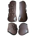 Open Front Jumping Tendon Horses Boots, Secure Leg Protection, Lightweight and Tough Dressage Horse Riding Equestrian Equipment