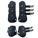 Open Front Jumping Tendon Horses Boots, Secure Leg Protection, Lightweight and Tough Dressage Horse Riding Equestrian Equipment