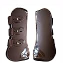 Open Front Jumping Tendon Horses Boots, Secure Leg Protection, Lightweight and Tough Dressage Horse Riding Equestrian Equipment