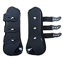 Open Front Jumping Tendon Horses Boots, Secure Leg Protection, Lightweight and Tough Dressage Horse Riding Equestrian Equipment