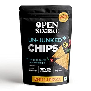 open secret chilli pizza chips pack of 16 baked not fried chilli pizza supergrain flavour  rich in protein less fat  healthy diet snack pack