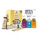 Open Secret Coffee Lovers Pack| Bevzilla Instant Coffee Powder Box - 48 Sachets, Assorted Cookies Biscuits-Pack of 6| Healthey Morning/Evening Snack Combo