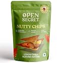 Open Secret Healthy Snack Chips | Lemon Chilli Almond Butter Nutty Dry Fruit Sandwich | Baked | Rich in Protein Breakfast for Kids Woman Man | No Added Maida | Pack of 30