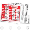 ASSURED SIGNS Business Hours Sign for Glass Door, 11.7 x 7.7 Inch, 2 Pack