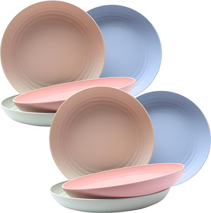 openZest Lightweight Wheat Straw Plates Unbreakable Deep