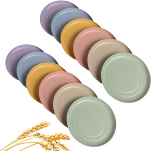 openZest Lightweight Wheat Straw Plates Unbreakable Deep