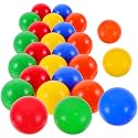 Operitacx 25 Pcs 1.57 Inch Openable Plastic Lottery Balls Hollow Raffle Balls for Party Games Festival Draws and Prize Giveaways
