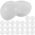 Operitacx 25Pcs 1.57 Inch White Openable Raffle Balls, PVC Hollow Bingo Capsule Balls for Party Games, Prize Draws, Vending Machine & Decorations