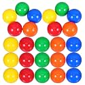 Operitacx 50 Pcs Assorted Color Raffle Balls, 1.57 Inch Openable Plastic Bingo Balls & Vending Machine Capsules, Reusable Lottery Game for Party & Prize Draws