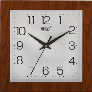opexy analog 28 cm x 28 cm wall clock grey with glass standard