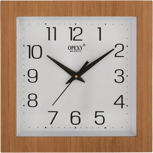 opexy analog 28 cm x 28 cm wall clock orange with glass standard