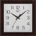 OPEXY Analog 28 cm X 28 cm Wall Clock (Brown, With Glass, Standard)