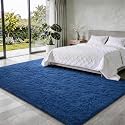 Ophanie 5x7 Blue Rugs for Living Room,Kids Rug,Playroom Navy Area Rugs for Boys Girls Teen Decor,Fluffy Fuzzy Soft Plush Shaggy Bedside Floor Bedroom Carpet for Teen with Over 99 pcs Pile fibers