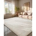 Ophanie 6x9 Area Rugs,Upgrade Non-Slip Fluffy Soft Rugs for Living Room,Large Shag Ivory Fuzzy Plush Rug,Shaggy Big Carpets for Bedroom,Kids Boys Girls Dorm Nursery Decor with Over 99 pcs Pile fibers
