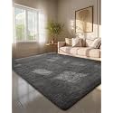 Ophanie 6x9 Area Rugs,Upgrade Non-Slip Fluffy Soft Rugs for Living Room,Large Shag Grey Fuzzy Plush Rug,Gray Shaggy Big Carpets for Bedroom,Kids Boys Girls Dorm Decor with Over 99 pcs Pile fibers