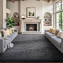 Ophanie 7x9 Area Rugs,Upgrade Non-Slip Fluffy Soft Rugs for Living Room,Large Shag Grey Fuzzy Plush Rug,Gray Shaggy Big Carpets for Bedroom,Kids Boys Girls Dorm Decor with Over 99 pcs Pile fibers