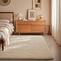 Ophanie Area Rugs for Bedroom Living Room, Color Ivory, Size 3' x 5', Shape Rectangular