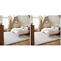 Ophanie Upgrade White Rugs for Bedroom, 4x6 Feet, Shaggy Soft Area Rug, Non-Slip Indoor Floor Carpet for Living Room, Kids Baby Girls Teen Dorm Home Decor Aesthetic, Nursery. (Pack of 2)