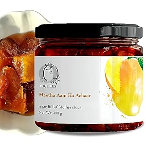 opickles  meetha aam ka achar  sweet mango pickle  homemade mango achar  400gm