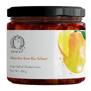 opickles  meetha aam ka achar  sweet mango pickle  homemade mango achar  400gm