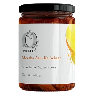 opickles  meetha aam ka achar  sweet mango pickle  homemade mango achar  600gm