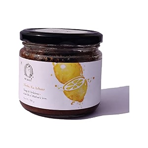 opickles nimbu ka achaar homemade amp handmade tangy amp spicy traditional taste flavourful amp delicious lemon pickle no added preservatives amp chemical free 300 gram pack