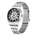 OPK Men39s Automatic Mechanical Watch Skeleton Black