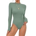 OPOIPIN Women39s Long Sleeve Basic Bodysuit