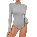 OPOIPIN Women39s Long Sleeve Basic Bodysuit