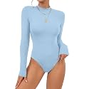 OPOIPIN Women39s Long Sleeve Basic Bodysuit