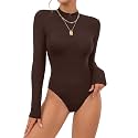 OPOIPIN Women39s Long Sleeve Basic Bodysuit